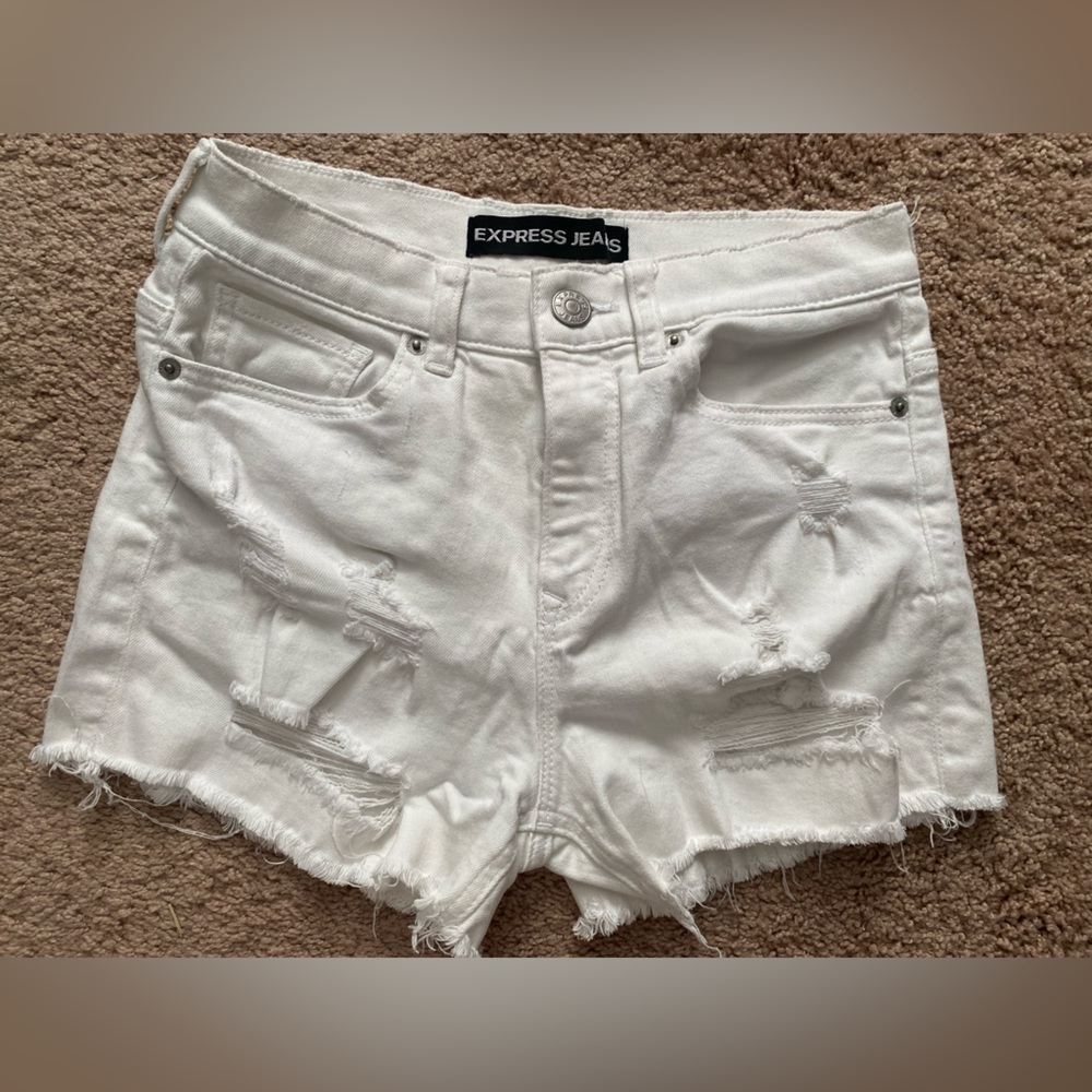 Express White Shorts
